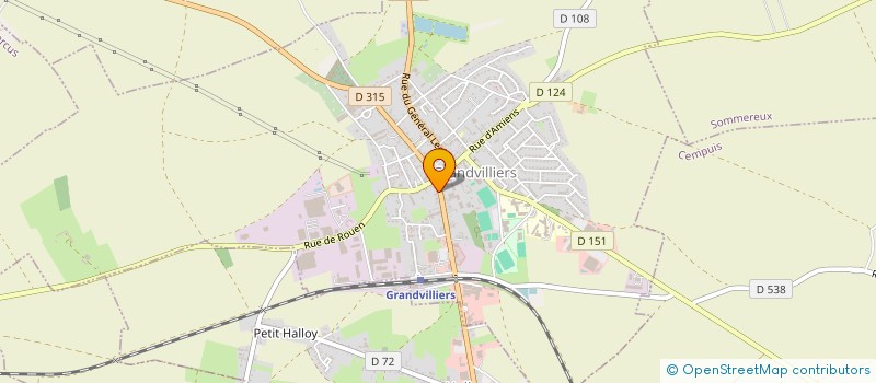 localisation de l'entreprise MADAME VALERIE DESAINTFUSCIEN  GRANDVILLIERS