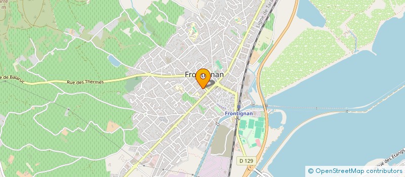 localisation de l'entreprise MADAME VALERIE DESCHAMPS à FRONTIGNAN