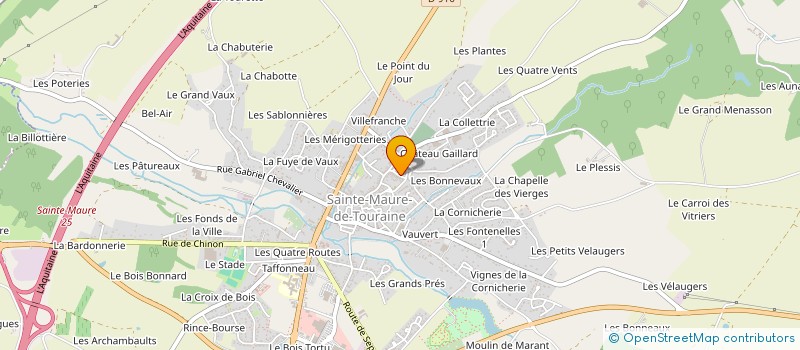 localisation de l'entreprise MADAME VALERIE DESCHARLES  SAINTE-MAURE-DE-TOURAINE