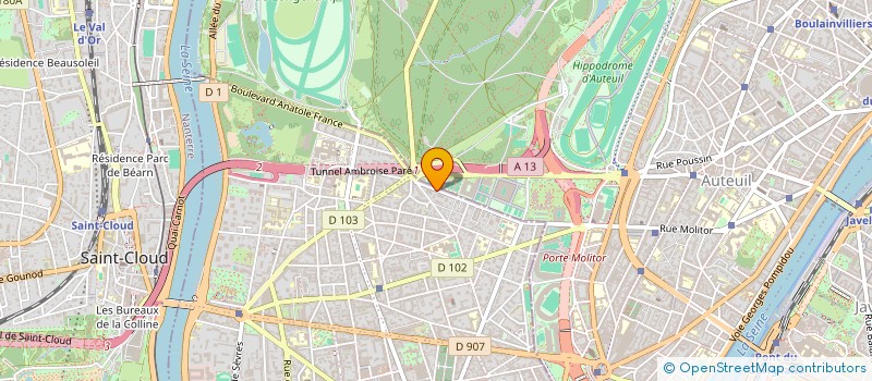 localisation de l'entreprise MADAME VALERIE DESCOS  BOULOGNE-BILLANCOURT