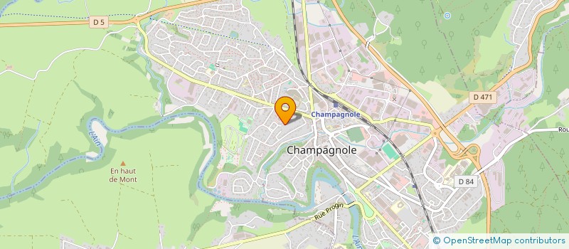 localisation de l'entreprise MADAME VALERIE DEVAUX  CHAMPAGNOLE