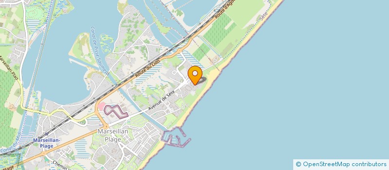 localisation de l'entreprise MADAME VALERIE DEVELLE  MARSEILLAN