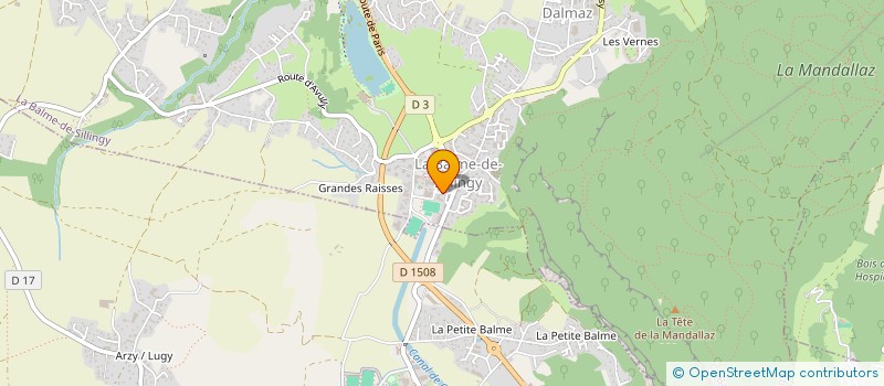 localisation de l'entreprise MADAME VALERIE DEVILLE  LA BALME-DE-SILLINGY