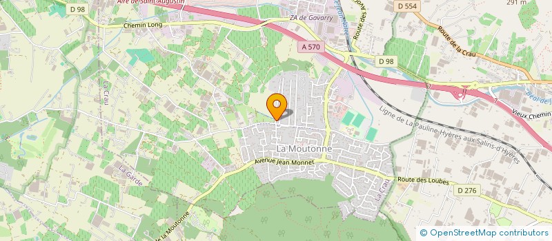 localisation de l'entreprise MADAME VALERIE DEVILLERS  LA CRAU