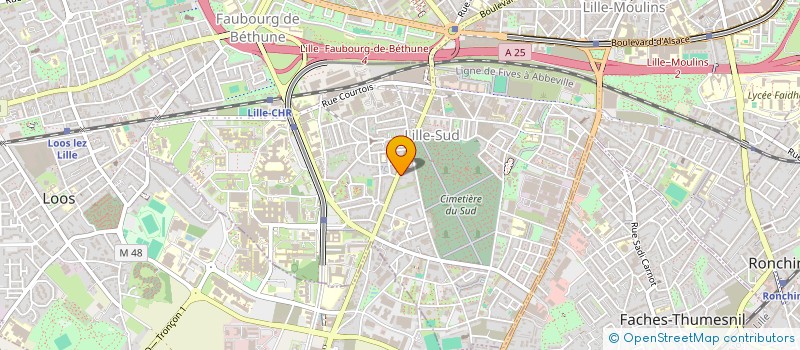 localisation de l'entreprise MADAME VALERIE DEVOS à LILLE