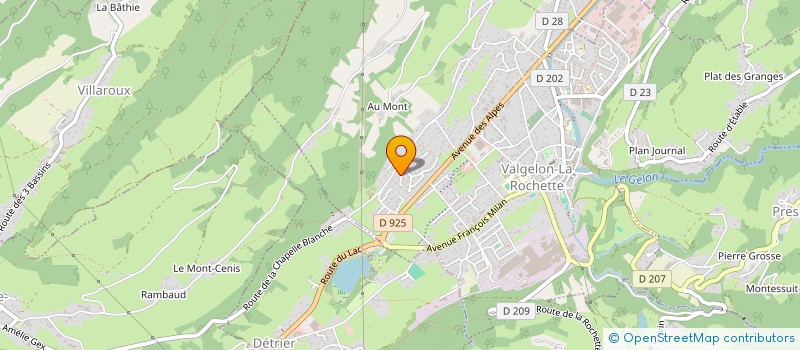 localisation de l'entreprise MADAME VALERIE DHENIN  VALGELON-LA ROCHETTE