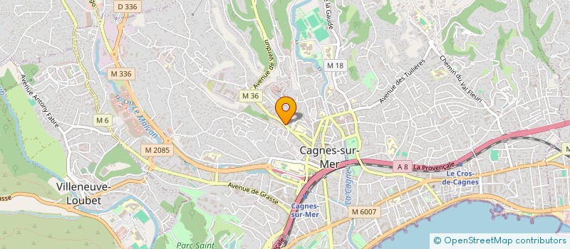 localisation de l'entreprise MADAME VALERIE DI CARLO à CAGNES-SUR-MER