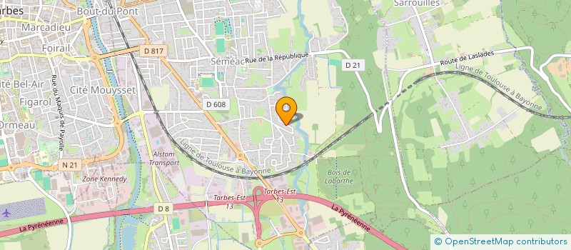 localisation de l'entreprise MADAME VALERIE DILARD  SEMEAC