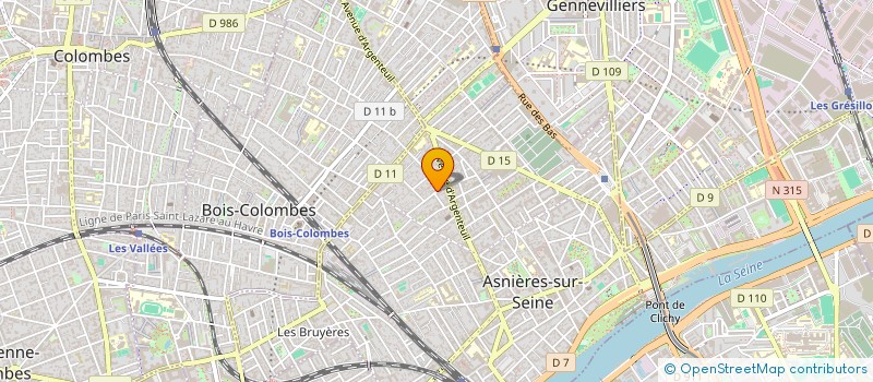 localisation de l'entreprise MADAME VALERIE DINGA à ASNIERES-SUR-SEINE