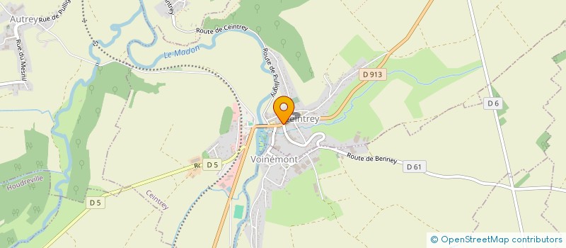 localisation de l'entreprise MADAME VALERIE DJEDRA  CEINTREY