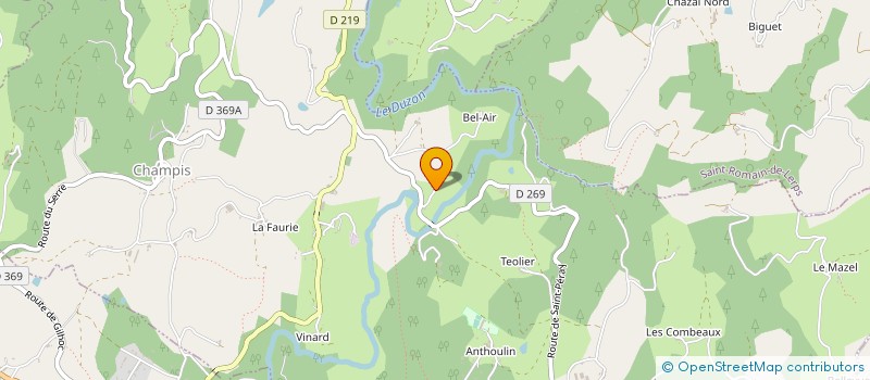 localisation de l'entreprise MADAME VALERIE DODET  CHAMPIS