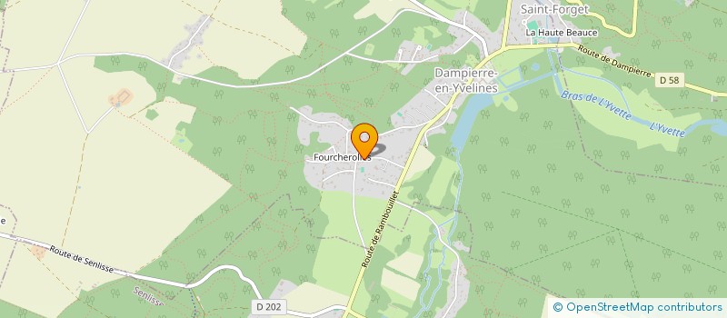 localisation de l'entreprise MADAME VALERIE DOMENEC  DAMPIERRE-EN-YVELINES