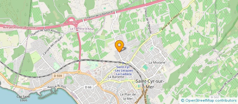 localisation de l'entreprise MADAME VALERIE DONZELLA à SAINT-CYR-SUR-MER