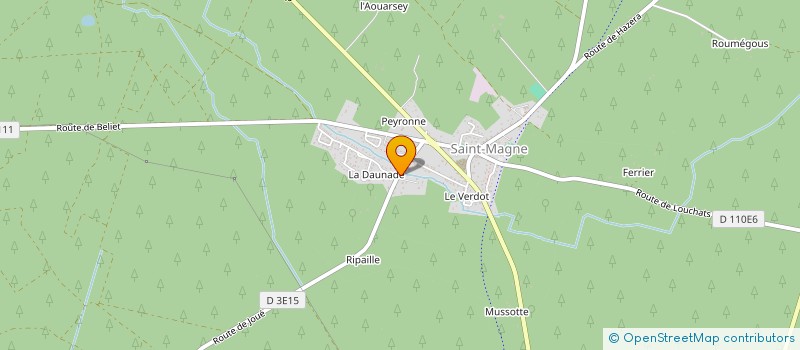 localisation de l'entreprise MADAME VALERIE DOREY  SAINT-MAGNE