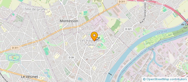 localisation de l'entreprise MADAME VALERIE DORPE  CHATOU