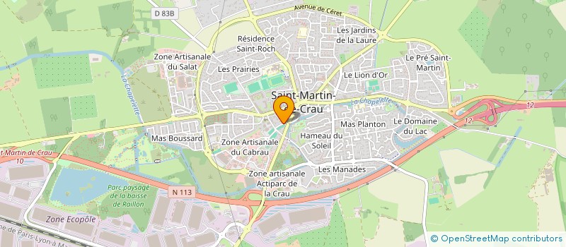 localisation de l'entreprise MADAME VALERIE DOWDEYNE à SAINT MARTIN DE CRAU