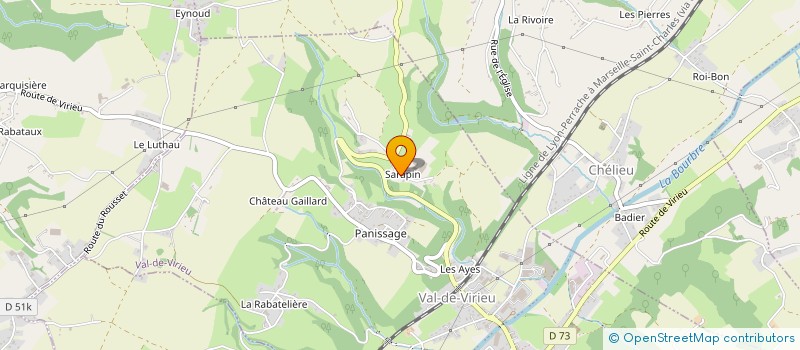 localisation de l'entreprise MADAME VALERIE DREUX  VAL-DE-VIRIEU