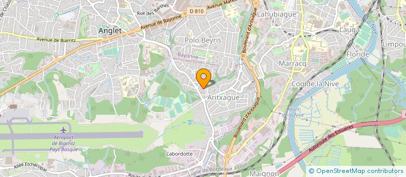 localisation de l'entreprise MADAME VALERIE DRILHOLE  ANGLET