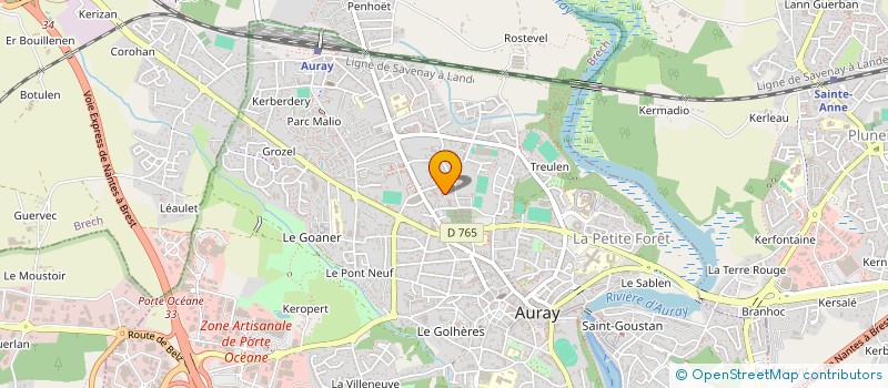 localisation de l'entreprise MADAME VALERIE DU FAY DE CHOISINET à AURAY
