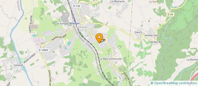 localisation de l'entreprise MADAME VALERIE DUBEAU  ALLASSAC