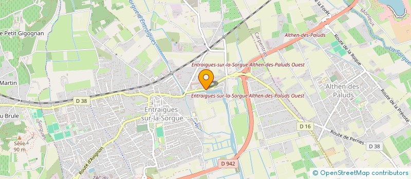 localisation de l'entreprise MADAME VALERIE DUBOIS à ENTRAIGUES-SUR-LA-SORGUE