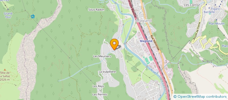 localisation de l'entreprise MADAME VALERIE DUBOIS  MAGLAND