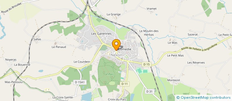 localisation de l'entreprise MADAME VALERIE DUBOISGACHET à NEXON