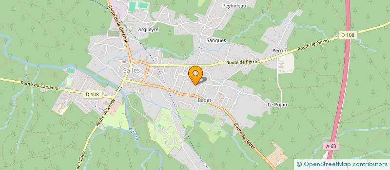 localisation de l'entreprise MADAME VALERIE DUCHAUSSOY à SALLES