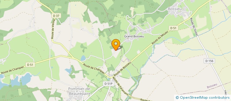 localisation de l'entreprise MADAME VALERIE DUCHENE  POMMIER-DE-BEAUREPAIRE