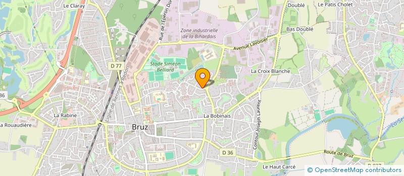 localisation de l'entreprise MADAME VALERIE DUCLOUX  BRUZ