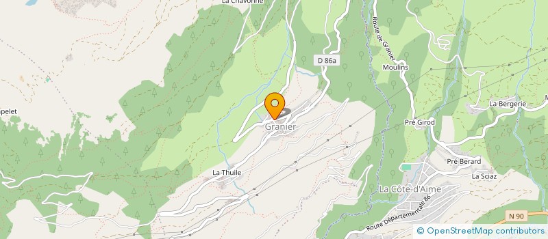 localisation de l'entreprise MADAME VALERIE DUCOGNON  AIME-LA-PLAGNE