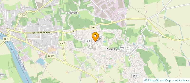 localisation de l'entreprise MADAME VALERIE DUCREUX à REYRIEUX