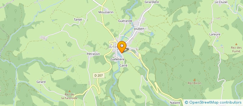 localisation de l'entreprise MADAME VALERIE DUDOUIT  ARFEUILLES