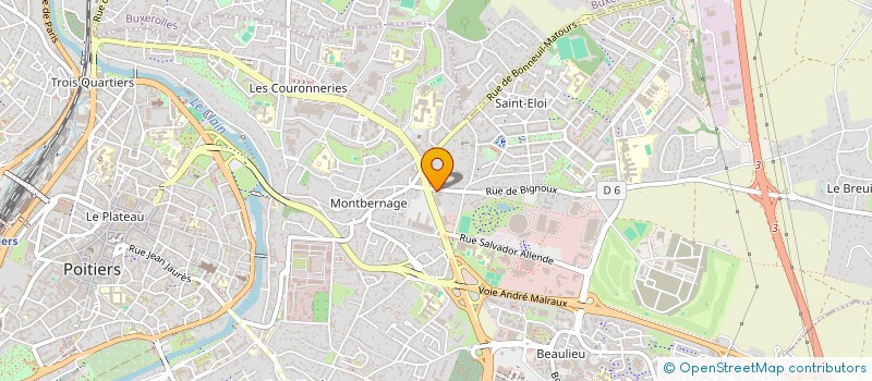 localisation de l'entreprise MADAME VALERIE DUFAU à POITIERS