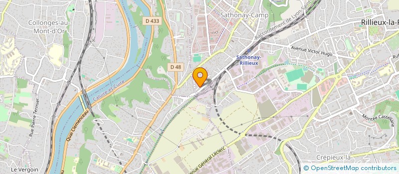 localisation de l'entreprise MADAME VALERIE DUFFIEUX  SATHONAY-CAMP