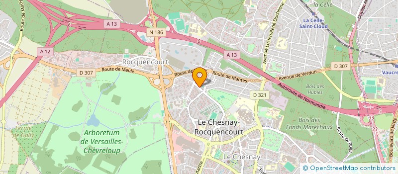 localisation de l'entreprise MADAME VALERIE DUFOUR à LE CHESNAY-ROCQUENCOURT