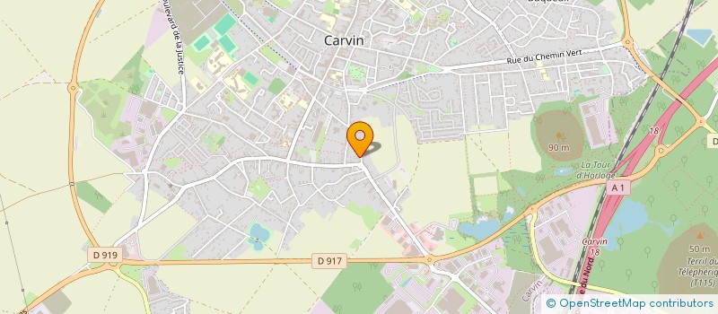 localisation de l'entreprise MADAME VALERIE DUJARDIN  CARVIN