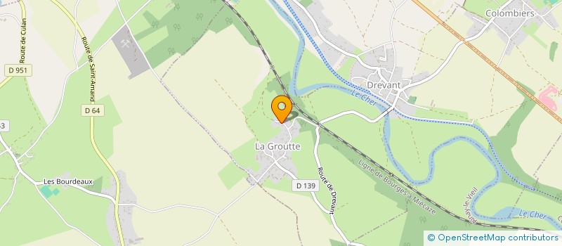 localisation de l'entreprise MADAME VALERIE DULAC  LA GROUTTE