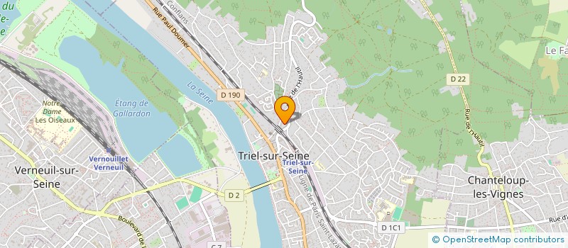 localisation de l'entreprise MADAME VALERIE DUMAS  TRIEL-SUR-SEINE