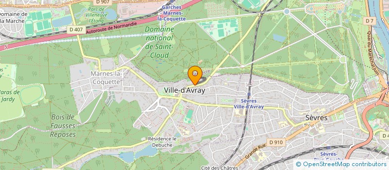 localisation de l'entreprise MADAME VALERIE DUMELIE  VILLE-D'AVRAY