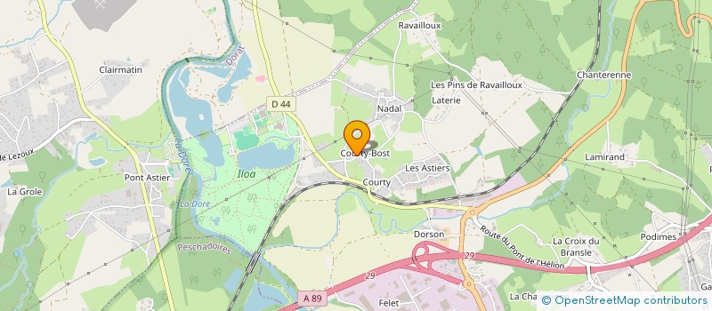 localisation de l'entreprise MADAME VALERIE DUMONTEL  THIERS