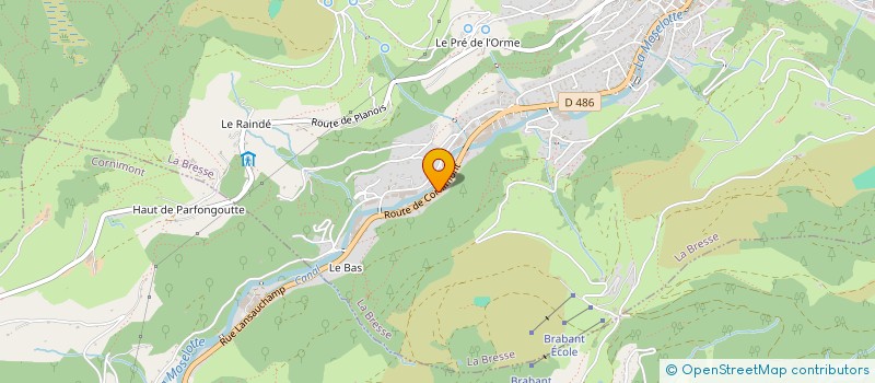 localisation de l'entreprise MADAME VALERIE DUPARQUE  LA BRESSE