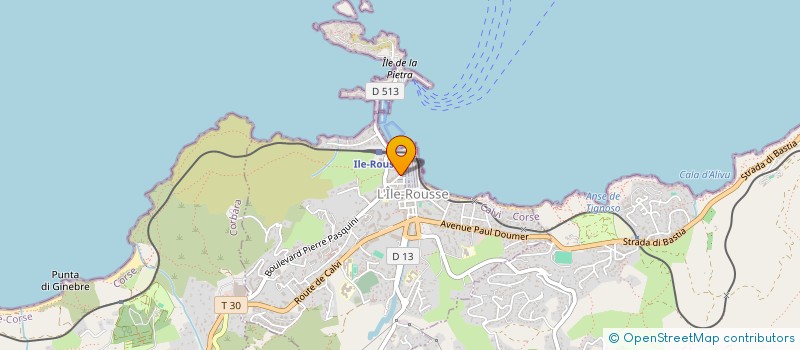 localisation de l'entreprise MADAME VALERIE DUPAS à L'ILE-ROUSSE