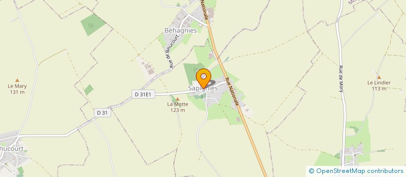 localisation de l'entreprise MADAME VALERIE DUPLOUICH  SAPIGNIES