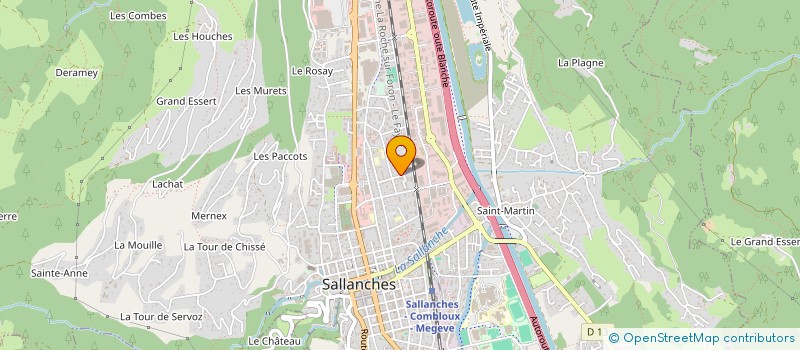localisation de l'entreprise MADAME VALERIE DUPONT à SALLANCHES