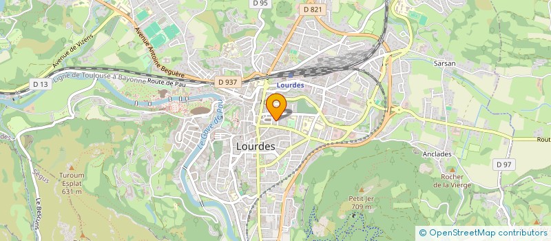 localisation de l'entreprise MADAME VALERIE DUPRAT  LOURDES