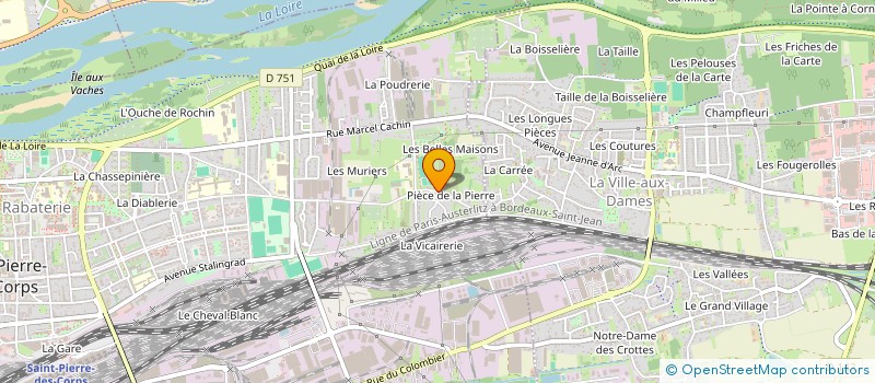 localisation de l'entreprise MADAME VALERIE DUPUIS  SAINT-PIERRE-DES-CORPS