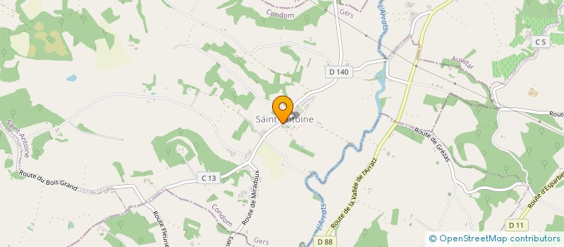 localisation de l'entreprise MADAME VALERIE DUPUY  SAINT-ANTOINE