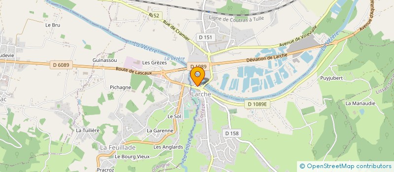 localisation de l'entreprise MADAME VALERIE DURAN  LARCHE