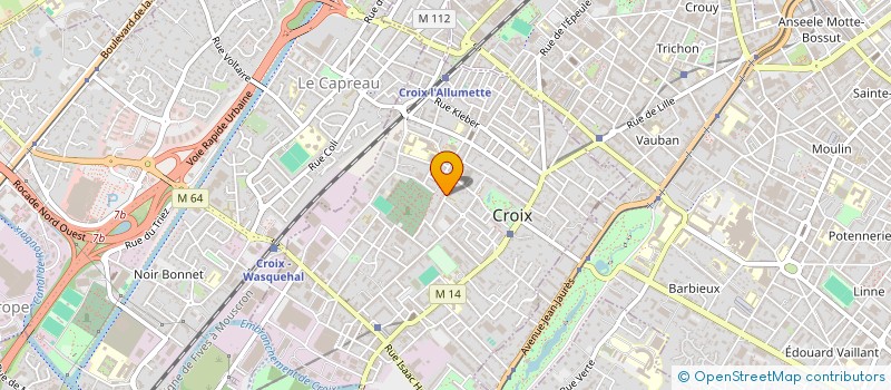 localisation de l'entreprise MADAME VALERIE DURSIN  CROIX